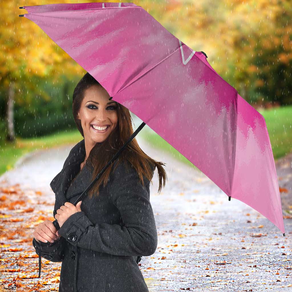 Breast Cancer Awareness Umbrella Think Pink Tie Dye Ribbon - Wonder Print Shop