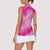 Personalized Breast Cancer Awareness Women Sleeveless Polo Shirt Think Pink Tie Dye Ribbon - Wonder Print Shop