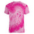Personalized Breast Cancer Awareness Women V-Neck T-Shirt Think Pink Tie Dye Ribbon - Wonder Print Shop