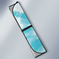 Teal Ribbon Cervical Cancer Awareness Auto Sun Shade Not Going Down Without A Fight Tie Dye - Wonder Print Shop