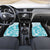 Teal Ribbon Cervical Cancer Awareness Car Mats Not Going Down Without A Fight Tie Dye - Wonder Print Shop