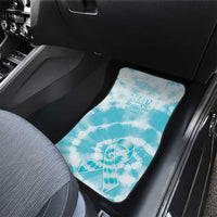 Teal Ribbon Cervical Cancer Awareness Car Mats Not Going Down Without A Fight Tie Dye - Wonder Print Shop