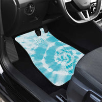 Teal Ribbon Cervical Cancer Awareness Car Mats Not Going Down Without A Fight Tie Dye - Wonder Print Shop