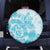 Teal Ribbon Cervical Cancer Awareness Spare Tire Cover Not Going Down Without A Fight Tie Dye - Wonder Print Shop