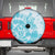 Teal Ribbon Cervical Cancer Awareness Spare Tire Cover Not Going Down Without A Fight Tie Dye - Wonder Print Shop