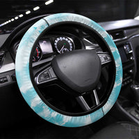 Teal Ribbon Cervical Cancer Awareness Steering Wheel Cover Not Going Down Without A Fight Tie Dye - Wonder Print Shop