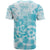 Teal Ribbon Cervical Cancer Awareness T Shirt Not Going Down Without A Fight Tie Dye - Wonder Print Shop