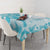 Teal Ribbon Cervical Cancer Awareness Tablecloth Not Going Down Without A Fight Tie Dye - Wonder Print Shop