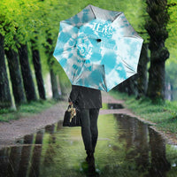Teal Ribbon Cervical Cancer Awareness Umbrella Not Going Down Without A Fight Tie Dye - Wonder Print Shop