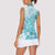 Teal Ribbon Cervical Cancer Awareness Women Sleeveless Polo Shirt Not Going Down Without A Fight Tie Dye - Wonder Print Shop