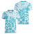 Teal Ribbon Cervical Cancer Awareness Women V-Neck T-Shirt Not Going Down Without A Fight Tie Dye - Wonder Print Shop
