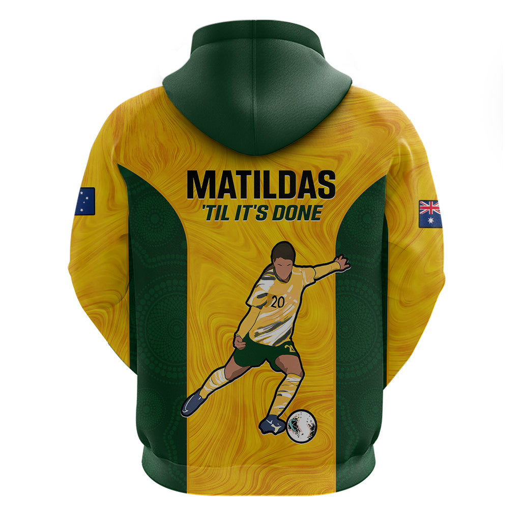 Australia Soccer Hoodie Sam Kerr Matildas Proud 2023 World Cup Yellow - Wonder Print Shop