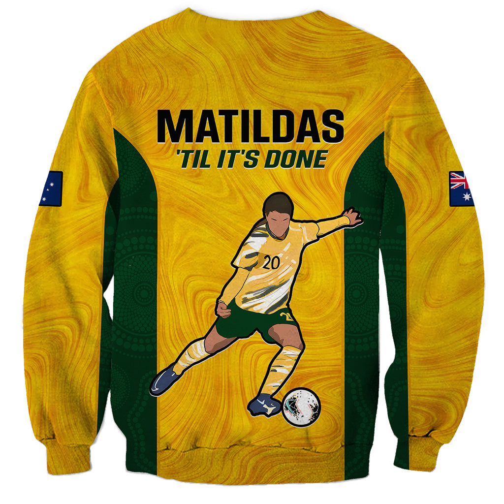 Australia Soccer Sweatshirt Sam Kerr Matildas Proud 2023 World Cup Yellow - Wonder Print Shop