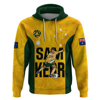 Custom Australia Soccer Hoodie Sam Kerr Matildas Proud 2023 World Cup Yellow - Wonder Print Shop