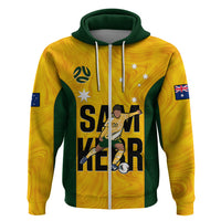 Custom Australia Soccer Hoodie Sam Kerr Matildas Proud 2023 World Cup Yellow - Wonder Print Shop