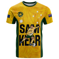 Custom Australia Soccer T Shirt Sam Kerr Matildas Proud 2023 World Cup Yellow - Wonder Print Shop