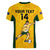 Custom Australia Soccer Women V Neck T Shirt Sam Kerr Matildas Proud 2023 World Cup Yellow - Wonder Print Shop