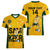 Custom Australia Soccer Women V Neck T Shirt Sam Kerr Matildas Proud 2023 World Cup Yellow - Wonder Print Shop