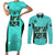 Australia Soccer Couples Matching Short Sleeve Bodycon Dress and Long Sleeve Button Shirts Sam Kerr Matildas Proud 2023 World Cup Turquoise - Wonder Print Shop