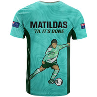 Australia Soccer T Shirt Sam Kerr Matildas Proud 2023 World Cup Turquoise - Wonder Print Shop