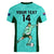 Custom Australia Soccer Women V Neck T Shirt Sam Kerr Matildas Proud 2023 World Cup Turquoise - Wonder Print Shop