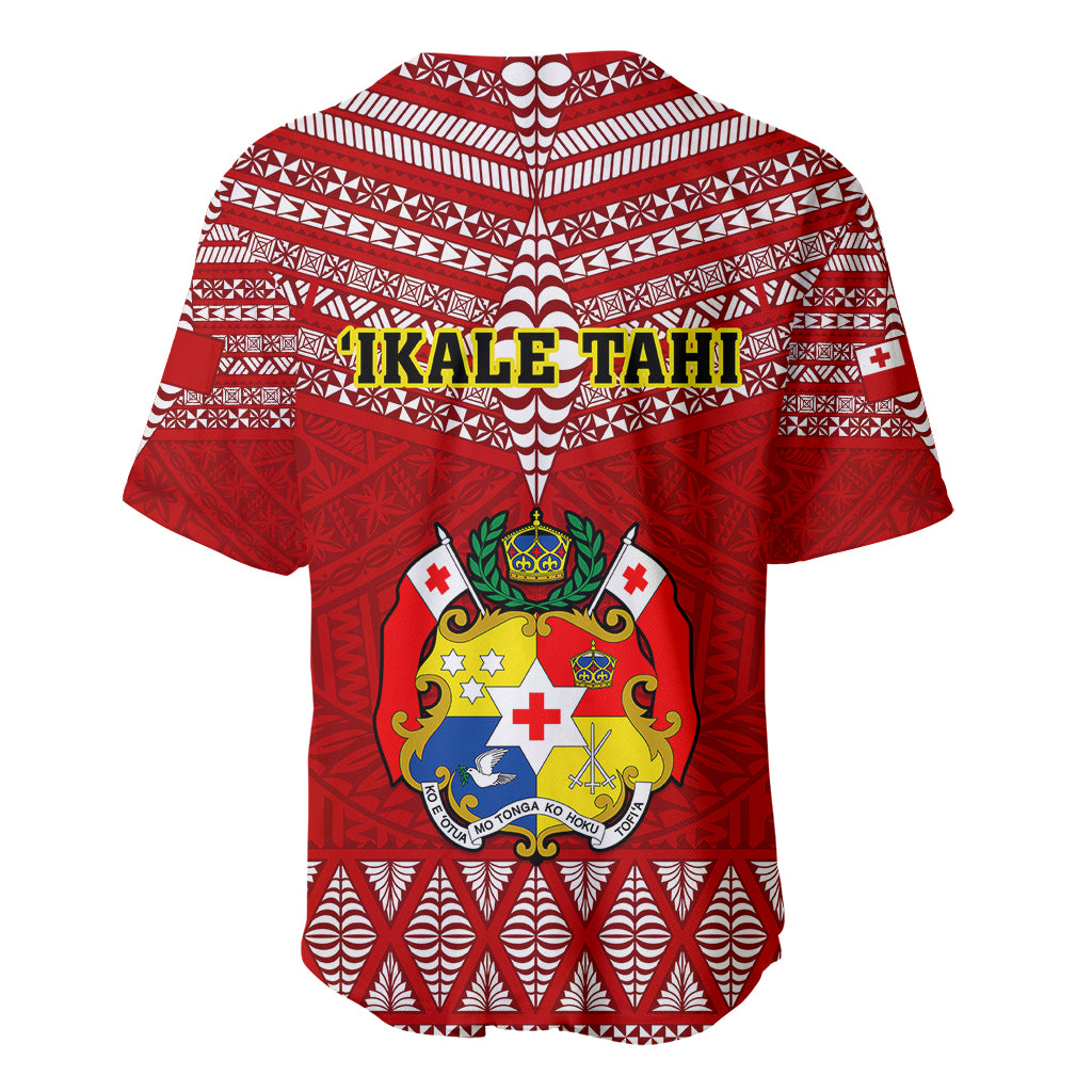 Tonga Rugby Baseball Jersey 2023 World Cup Tongan Kupesi Ngatu Pattern - Wonder Print Shop