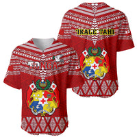 Tonga Rugby Baseball Jersey 2023 World Cup Tongan Kupesi Ngatu Pattern - Wonder Print Shop