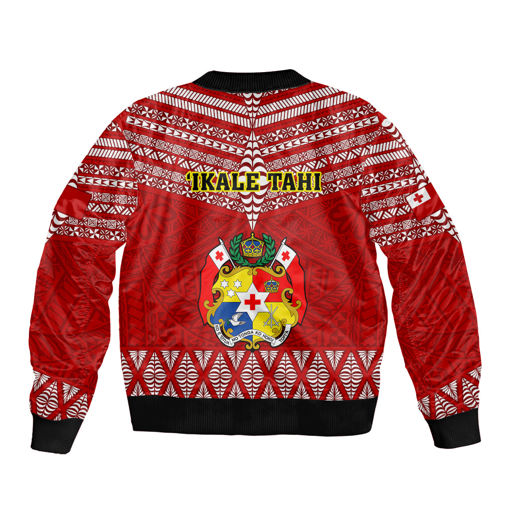 Tonga Rugby Bomber Jacket 2023 World Cup Tongan Kupesi Ngatu Pattern - Wonder Print Shop