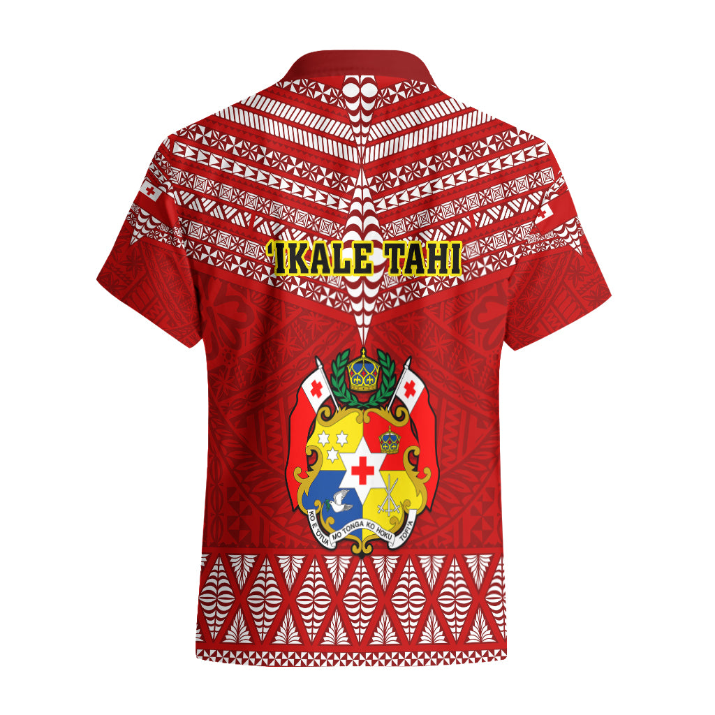 Tonga Rugby Hawaiian Shirt 2023 World Cup Tongan Kupesi Ngatu Pattern - Wonder Print Shop