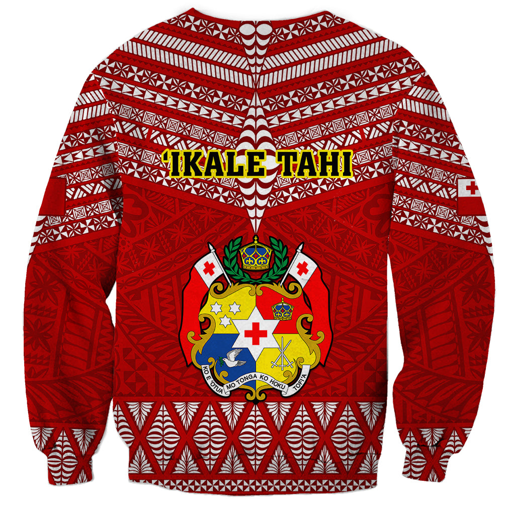 Tonga Rugby Sweatshirt 2023 World Cup Tongan Kupesi Ngatu Pattern - Wonder Print Shop