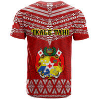 Tonga Rugby T Shirt 2023 World Cup Tongan Kupesi Ngatu Pattern - Wonder Print Shop
