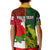 Personalised Australia And England Rugby Kid Polo Shirt Indigenous Wallabies With Red Roses Sporty Version - Wonder Print Shop