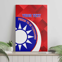 Personalised Taiwan Badminton Canvas Wall Art 2024 Taiwanese Proud Dynamic Style - Wonder Print Shop