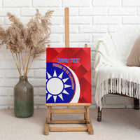 Personalised Taiwan Badminton Canvas Wall Art 2024 Taiwanese Proud Dynamic Style - Wonder Print Shop