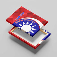 Personalised Taiwan Badminton Canvas Wall Art 2024 Taiwanese Proud Dynamic Style - Wonder Print Shop