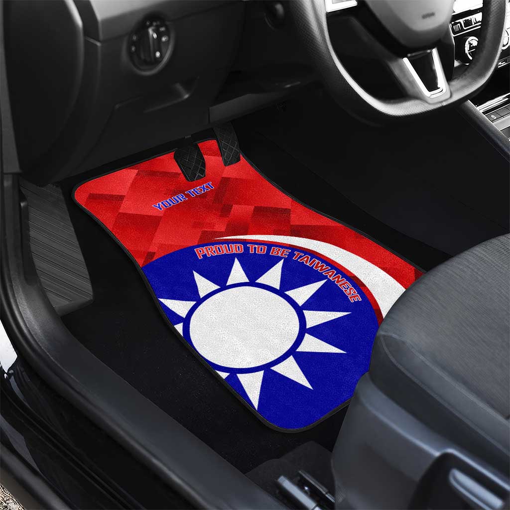 Personalised Taiwan Badminton Car Mats 2024 Taiwanese Proud Dynamic Style - Wonder Print Shop