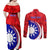 Personalised Taiwan Badminton Couples Matching Off Shoulder Maxi Dress and Long Sleeve Button Shirt 2024 Taiwanese Proud Dynamic Style - Wonder Print Shop