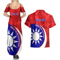 Personalised Taiwan Badminton Couples Matching Summer Maxi Dress and Hawaiian Shirt 2024 Taiwanese Proud Dynamic Style - Wonder Print Shop