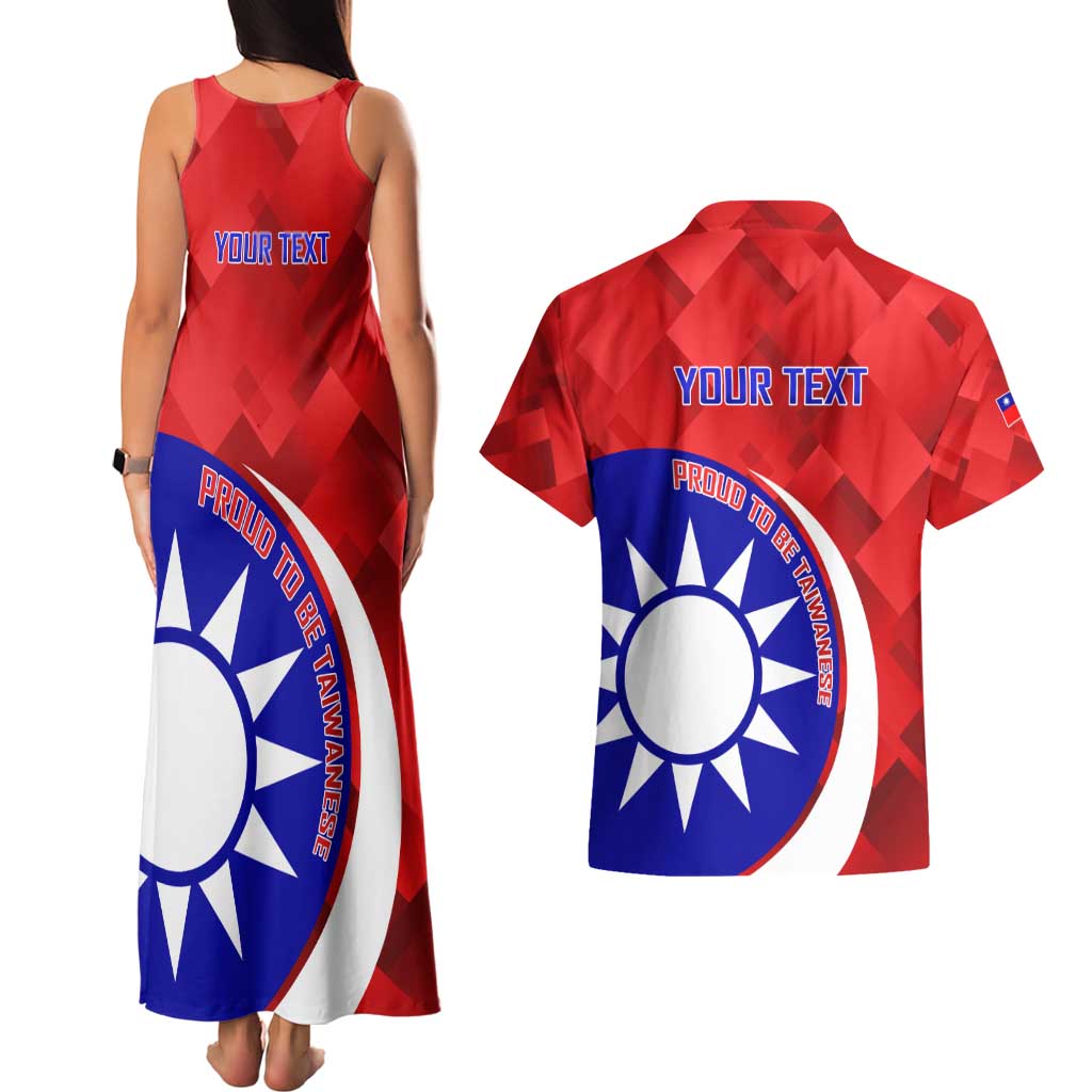 Personalised Taiwan Badminton Couples Matching Tank Maxi Dress and Hawaiian Shirt 2024 Taiwanese Proud Dynamic Style - Wonder Print Shop