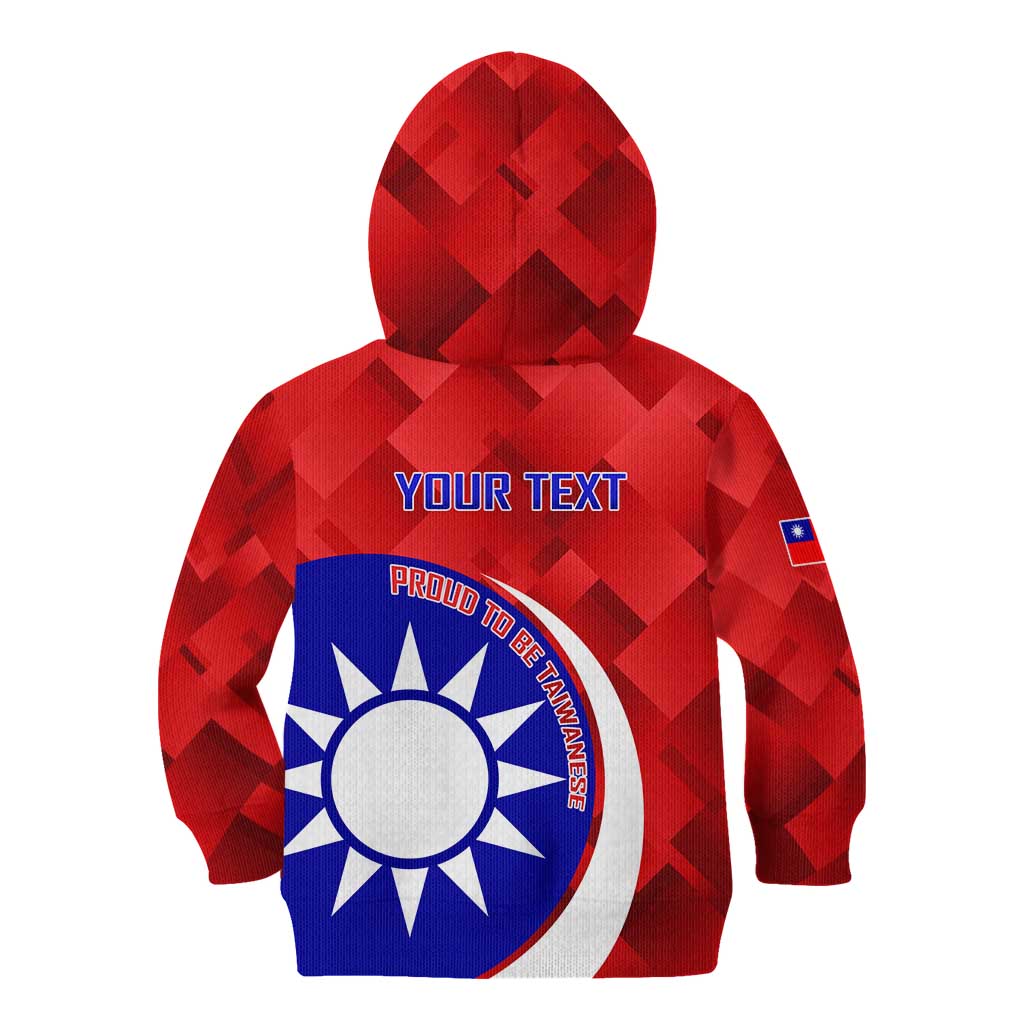 Personalised Taiwan Badminton Kid Hoodie 2024 Taiwanese Proud Dynamic Style - Wonder Print Shop