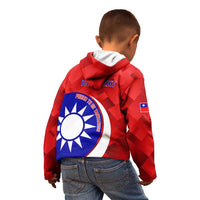 Personalised Taiwan Badminton Kid Hoodie 2024 Taiwanese Proud Dynamic Style - Wonder Print Shop