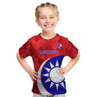 Personalised Taiwan Badminton Kid T Shirt 2024 Taiwanese Proud Dynamic Style - Wonder Print Shop