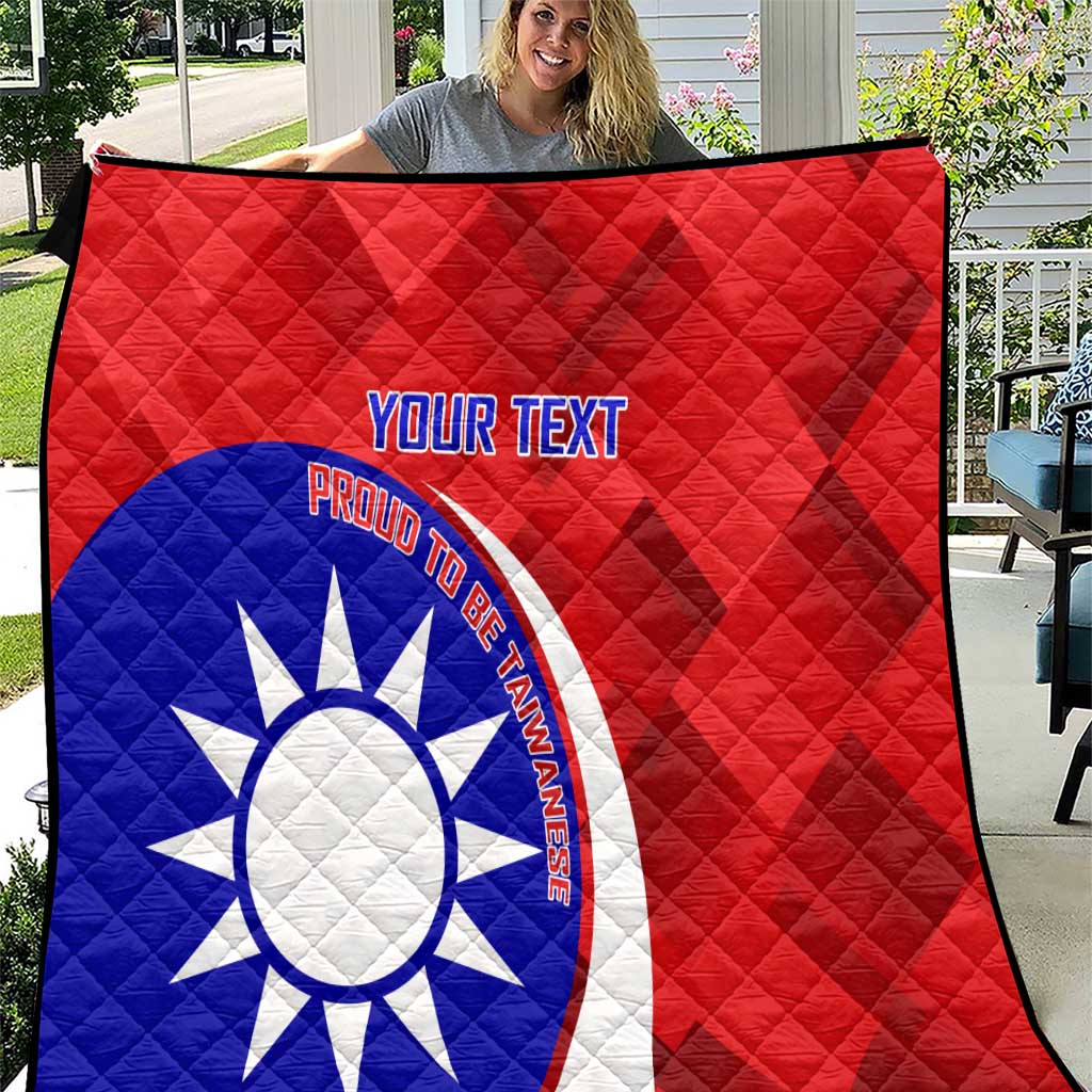 Personalised Taiwan Badminton Quilt 2024 Taiwanese Proud Dynamic Style - Wonder Print Shop