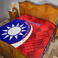 Personalised Taiwan Badminton Quilt 2024 Taiwanese Proud Dynamic Style - Wonder Print Shop