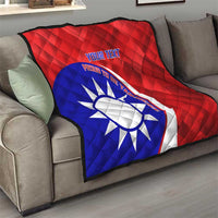 Personalised Taiwan Badminton Quilt 2024 Taiwanese Proud Dynamic Style - Wonder Print Shop