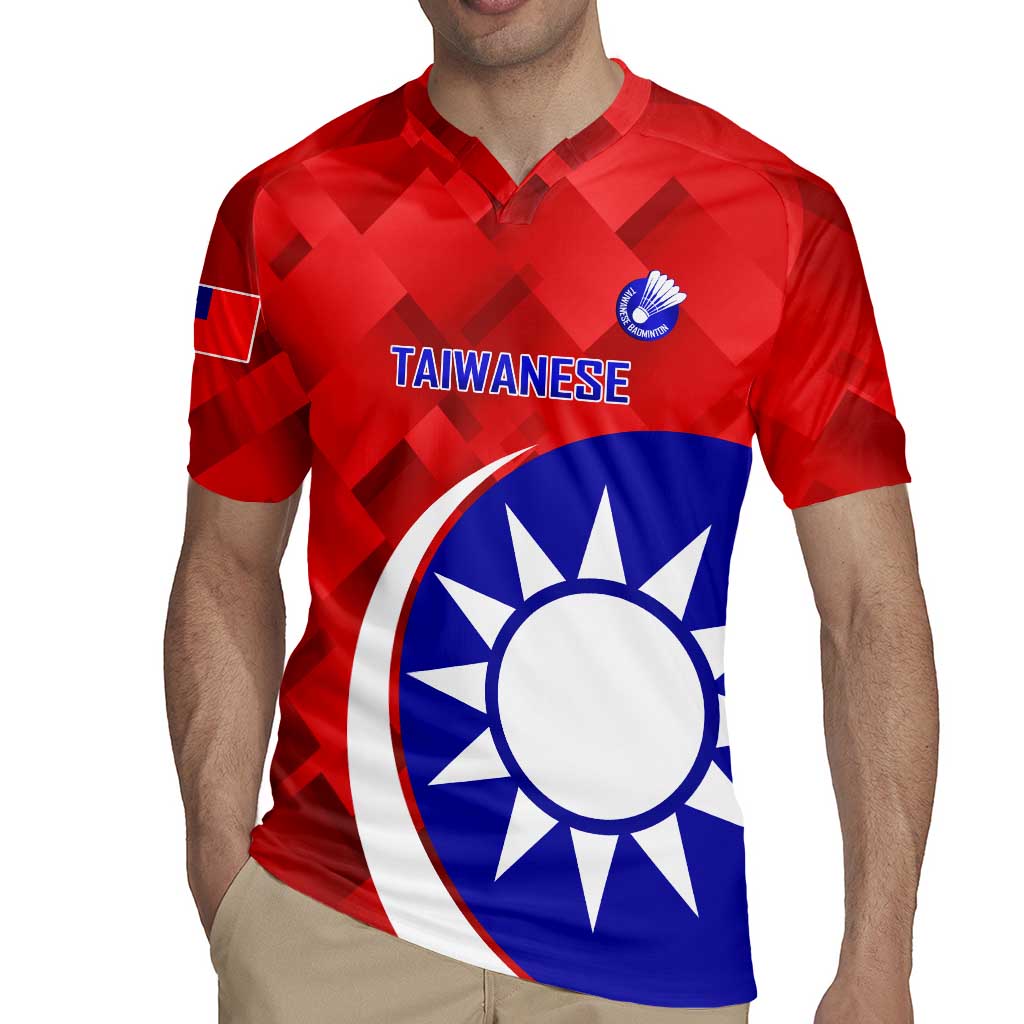Personalised Taiwan Badminton Rugby Jersey 2024 Taiwanese Proud Dynamic Style - Wonder Print Shop
