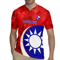 Personalised Taiwan Badminton Rugby Jersey 2024 Taiwanese Proud Dynamic Style - Wonder Print Shop