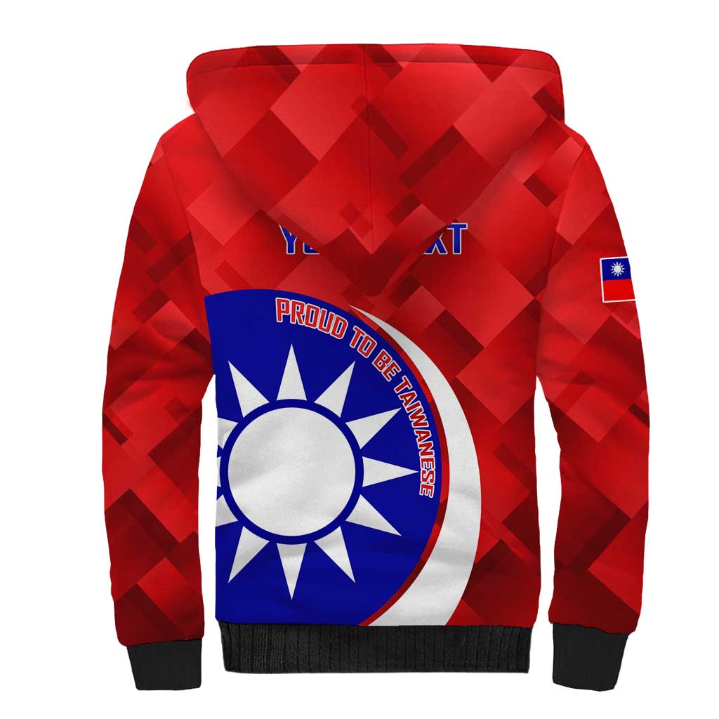 Personalised Taiwan Badminton Sherpa Hoodie 2024 Taiwanese Proud Dynamic Style - Wonder Print Shop