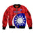 Personalised Taiwan Badminton Sleeve Zip Bomber Jacket 2024 Taiwanese Proud Dynamic Style - Wonder Print Shop