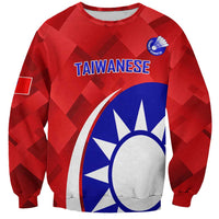 Personalised Taiwan Badminton Sweatshirt 2024 Taiwanese Proud Dynamic Style - Wonder Print Shop